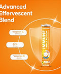 Nutrazul Immune Triple Action Effervescent Tablets With Vitamin C 1000Mg Vitamin D Zinc Support Daily Routine Vegan Gluten Sugar Lactose Orange Flavor 20 Tablets (Pack Of 5X20)