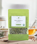 Biokoma Organic White Mulberry Leaf Tea Loose Dried Leaves 1.76oz - Morus Alba Herbal Tea - USDA Organic - Resealable Moisture Proof Pouch - No Additives - No Preservatives - Non GMO - Kosher