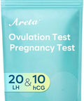 Areta Ovulation & Pregnancy Test Strips: 30 Ovulation Strips & 10 Pregnancy Tests Combo Kit Accurate Athome Fertility Tracker Highly Sensitive Early Pregnancy Detection 30 Lh + 10 Hcg