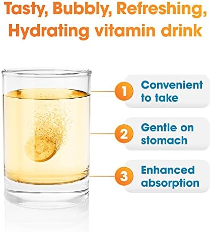 Nutrazul Immune Triple Action Effervescent Tablet-1000 Mg Vitamin C Vitamin D Zinc I Orange 20'S (Pack Of 3) I Gluten Sugar Lactose & Preservative I Maintains Immune Function