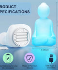 Lalifebuss Mindfulness 'Breathing Yoga' 4-7-8 Guided Visual Meditation Breathing Light Calm Your Mind For Stress & Anxiety Relief/Learn Deep Breathing For Adults Kids Social Emotional Learning