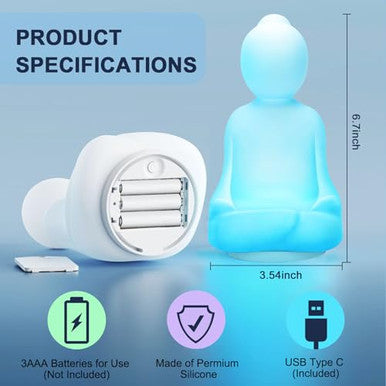 Lalifebuss Mindfulness 'Breathing Yoga' 4-7-8 Guided Visual Meditation Breathing Light Calm Your Mind For Stress & Anxiety Relief/Learn Deep Breathing For Adults Kids Social Emotional Learning