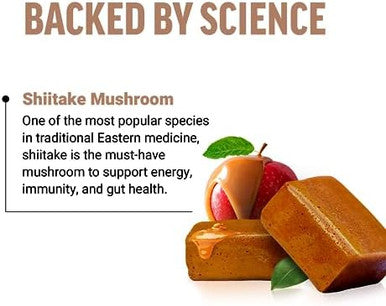 Force Factor Modern Mushrooms Soft Chews Shiitake Mushrooms Supplement To Support Energy Immunity And Digestive Health Antioxidants Supplement Delicious Caramel Apple Flavor 30 Soft Chews