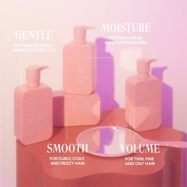 Monday Haircare Smooth Shampoo 12Oz For Frizzy Coarse And Curly Hair Made From Coconut Oil Shea Butter and Vitamin E 100% Recyclable Bottles (350Ml)