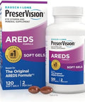 Preservision Areds Eye Vitamins #1 Eye Doctor Recommended Brand Multivitamin With Copper Vitamin A C & E Zinc Supplements 120 Softgels