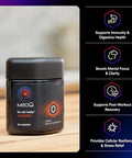 Mitoq Curcumin Advanced Coq10 Antioxidant - Contains Mitoquinol Mesylate & Super Bioavailable Longvida Curcumin Turmeric - Supports Immunity Digestive Health & Cell Vitality (60 Capsules)
