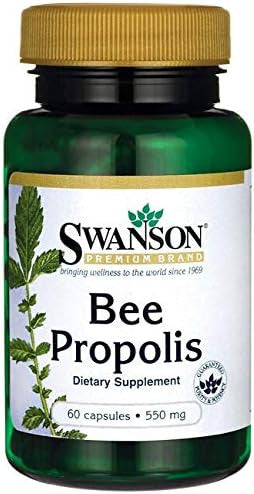 Swanson Bee Propolis 550 Milligrams 60 Capsules