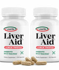 Liverite Liver Aid 2 Pack (Total Liver Support Supplement With Amino Acids 150 Capsules 2 Pack