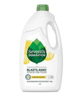 Seventh Generation Dishwasher Detergent Liquid Gel Powers Away Stuck-On Food Lemon Scent 42 Oz