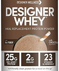 Designer Wellness Whey Protein Meal Powder Organic Superfood Complex Carbs Vitamins Minerals Gluten Vanilla Bean 1.72 Pound