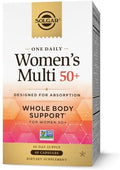 Solgar One Daily WomenS Multi 50+ Whole Body Support For Women 50 And Older Highly Absorbable Heart Bone and Breast Health Energy Stress Hair Skin and Nails Multivitamin 60 Vegan Capsule Servings