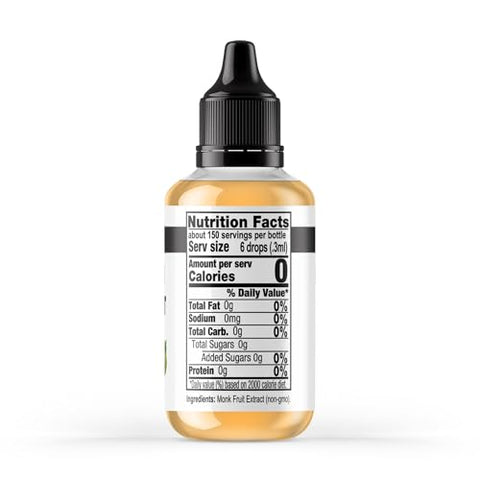 It's Just! Liquid Monk Fruit Extract - No Erythritol, Non-GMO, No Fillers, Keto - 1.5 fl oz