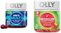 Olly MenS Multivitamin Gummy Overall Health And Immune Support and Metabolism Gummy Rings Apple Cider Vinegar Vitamin B12 Chromium