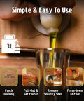 Frantoio Uliveti Umbri Bag in Box Olive Oil | Authentic Italian Extra Virgin Olive Oil | Perfect for Finishes and Dressings | Cold Pressed 100% Made in Italy | Bag-in-Box 3L (101.4 Fl Oz)