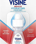 Visine Red Eye Hydrating Comfort Redness Relief And Lubricant Eye Drops To Help Moisturize And Relieve Red Eyes Due To Minor Eye Irritations Fast .28Oz