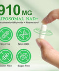 Frovetani Nad Supplement, 910Mg - Liposomal Nicotinamide Riboside Nad+ Supplement With Resveratrol Supports For Muscle, Energy, Focus, Nad Supplement For Men And Women, 120 Capsules