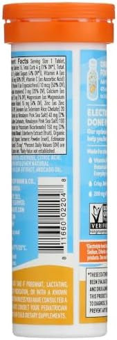 Nuun Immunity Orange Citrus Electrolyte Drink Tablets 10 Tablets (Pack Of 8)