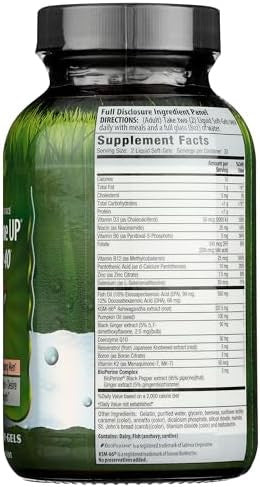 Irwin Naturals Energy '&' Endurance Testosterone Up Men Over 40 60 Sgels