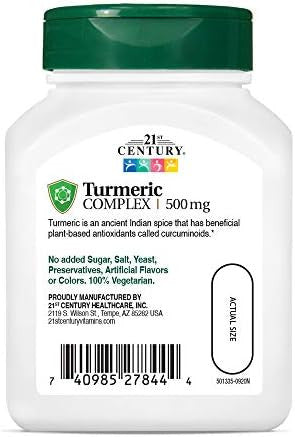 21St Century Turmeric Complex Vegetarian Capsules 60 Count
