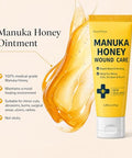 Manuka Honey for Wounds, Wound Healing Ointment for Cuts, Scrapes, Burns, Foot Ulcers and Scars, Fast Relief & Skin Repair, Non-Sticky, No Crystallization, 1.06 oz