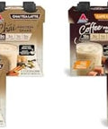 Atkins Chai Tea Latte Protein Shake 15G Protein Low Glycemic 3G Net Carb 1G Sugar Keto Friendly & Cafa Caramel Iced Coffee Protein Shake 15G Protein Low Glycemic 3G Net Carb 1G Sugar