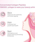 OMOGS Collagen Peptides Capsule Naturally Sourced Hydrolyzed Collagen with prebiotic and Cranberry Extract Hair Skin Nail Joint Digestive Health and Immune Support Non GMO 100 Capsule