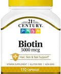 21St Century Biotin 5000 Mcg 110 Capsules