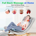 Comrelax Vibration Back Massager For Chair With Heat Massage Seat Cushion With Adjustable Neck Support Pillow & Heating Zones Short Plush Cover Comfortable Pad For Office & Home s For Mom & Dad