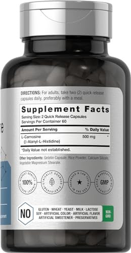 Horbaach L Carnosine 120 Capsule 500Mg