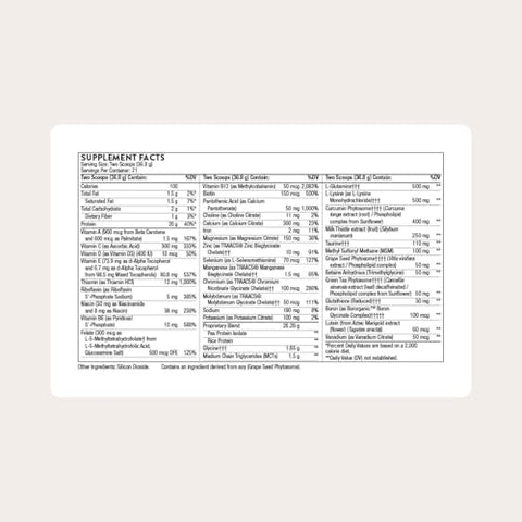 Thorne - Mediclear Plus - Rice & Pea Protein Powder Supplement With A Complete Multi-Vitamin & Mineral Profile - Support For An Elimination Or Detox Program - Third-Party Certified 21 Servings