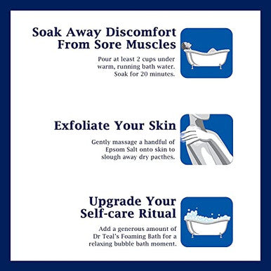 Dr Teal'S Epsom Magnesium Salt SoakRelax & Relief With Eucalyptus & Spearmint Essential Oils3 Lbs