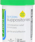 Fleet Laxative Glycerin Suppositories For Adult Constipation 50 Count (2 Pack)