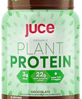 Terra Kai Organics Juce Organic Plantbased Protein Powder " Chocolate Premium Organic Protein Blend Brown Rice & Pumpkin Proteins Superfood & Antioxidant Rich With Kale Spinach Blueberry By Terra Kai Organics