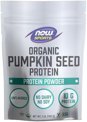 Now Foods Sports Nutrition Organic Pumpkin Seed Protein Powder With 10G Of Protein Nongmo Unflavored 1Pound