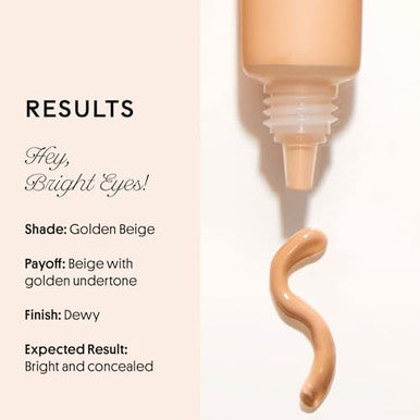 Winky Lux Peeper Perfect Under Eye Concealer Makeup & Eye Brightener Full Coverage Concealer For Dark Circles Color Corrector & Eye Primer With Collagen Hyaluronic Acid & Vitamin E (Golden Medium)