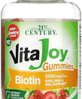 21St Century Vitajoy Biotin Gummies (27729) Strawberry 120 Count