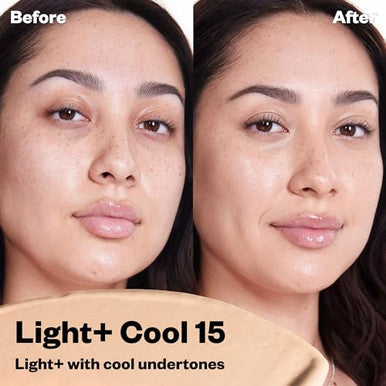 Kosas Bb Burst Tinted Face Gel Cream - Supports Healthy Collagen, Smoothes Skin, Hydrates & Moisturizes - Lightweight Buildable Coverage - Light+ Cool 15, (1 Oz/30 Ml)