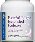 Dr. Whitaker Restful Night Extended Release Melatonin Sleep Aid Helps You Fall Asleep And Stay Asleep Longer With Dual-Layer Extended Release Technology 30 Tablets (30-Day Supply)