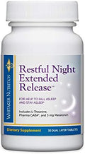 Dr. Whitaker Restful Night Extended Release Melatonin Sleep Aid Helps You Fall Asleep And Stay Asleep Longer With Dual-Layer Extended Release Technology 30 Tablets (30-Day Supply)