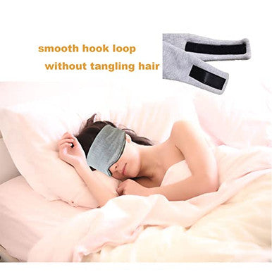 Fan Wu 100 Breathable Cotton Sleep Mask Zero-Pressure Eye Mask For Side Sleepers 99 Blackout For Travel & Home Use - Includes A Premium Travel Pouch