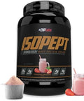 Ehp Labs Isopept Hydrolyzed Whey Protein Powder By Ehplabs 100% Whey Protein Isolate & Hydrolysate 27G Of Protein Nongmo Gluten Fast Absorbing Easy Digesting 27 Serves (Strawberry Milkshake)