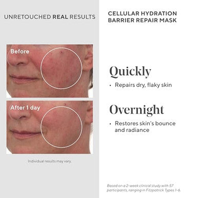 Murad Cellular Hydration Barrier Repair Mask - Hydrating Face Mask Formulated With Bilberry Omegas Hibiscus Extract And Canadian Willowherb Visibly Repairs Dry Red And Rough Skin - 2.7 Fl Oz