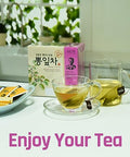 Ssanggye Wild Mulberry Leaves Tea 1.0g X 40 Tea Bags, Premium Korean Herbal Tea Hot Cold Caffeine-free Herb Savory 4 Seasons Great Daily Drink Made in Korea