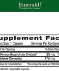 Emerald Labs Gentle Iron 25Mg - Ferrous Bisglycinate Chelate - Chelated Iron Supplement That Supports Energy, Eye, Immune & Heart Health - 120 Vegetable Capsules (120-Day Supply)