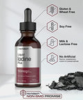 Horbaach Iodine Liquid Supplement Drops 2 fl oz 150 mcg Potassium Iodide Tincture Vegetarian NonGMO Gluten Free Formula