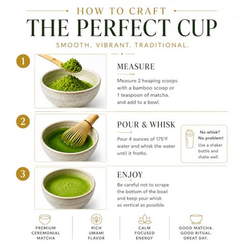 Harney & Sons Organic Ceremonial Grade Matcha Powder, 30g Tin | Ceremonial Grade Organic Matcha, For Traditional Tea, Lattes & Smoothies