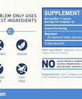 BioEmblem Triple Magnesium Complex and Magnesium glycinate with Zinc for Brain Health Enzyme Function and Muscles and Legs