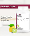 Bariatric Advantage Omega3 300 Epa Dha Fish Oil Capsules Concentrated Source Of Fatty Acids From Sustainably Sourced Cold Water Fish Lemon Lime 270 Softgels
