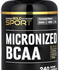 California Gold Nutrition Sport Micronized Bcaa Branched Chain Amino Acids 500 Mg 240 Veggie Capsules (250 Mg Per Capsule)