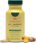 Semaine Super Powered Prebiotic + Probiotic For Women Effective 3In1 Multiaction Formula To Nourish Gut Health Soothe Ibs Support Bloat Relief & Immunity Boost Clinicallystudied (20 Ct)